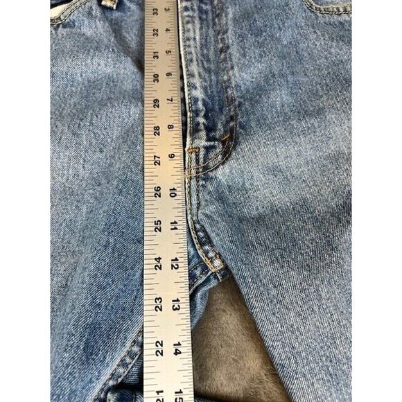 Levis Jeans Mens 38x29 Blue 505 Regular Straight Stretch Denim - Picture 3 of 6